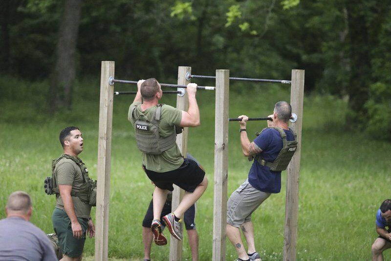 Local law enforcement honor fallen veteran with his favorite workout